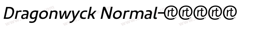Dragonwyck Normal字体转换